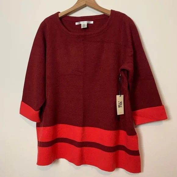 New Max Studio Color Block Sweater - Picture 7 of 7